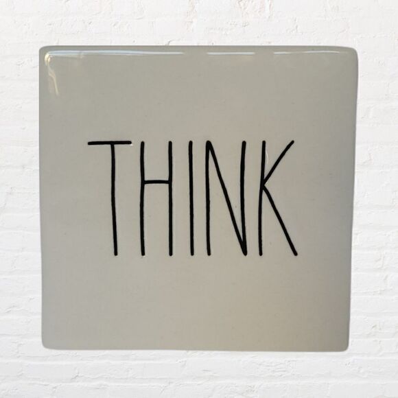 Rae Dunn Double Sided Think Evolve Block - Picture 3 of 9